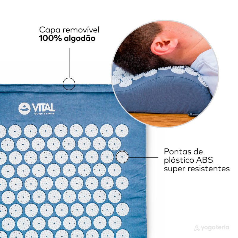 Tapete e Almofada de Acupressão e Massagem Vital – Grande